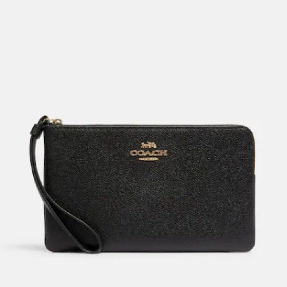 Brand New Black Coach Clutch/Wristlet